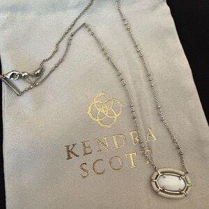 Kendra Scott Silver Pendant Necklace